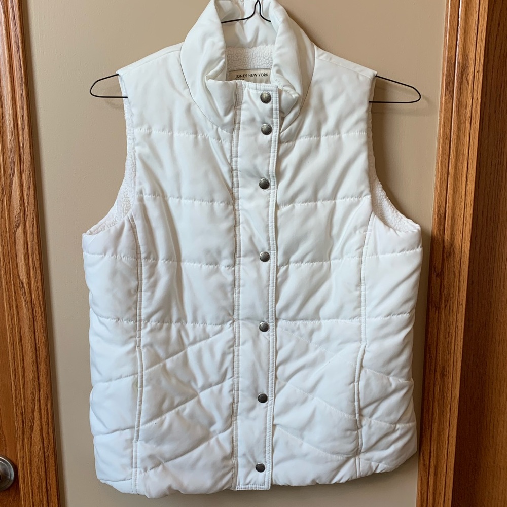 White Puffer Vest!